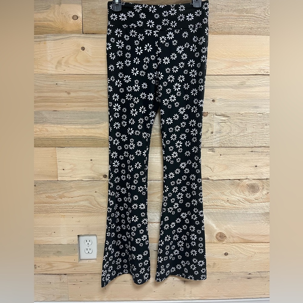 floral flare leggings